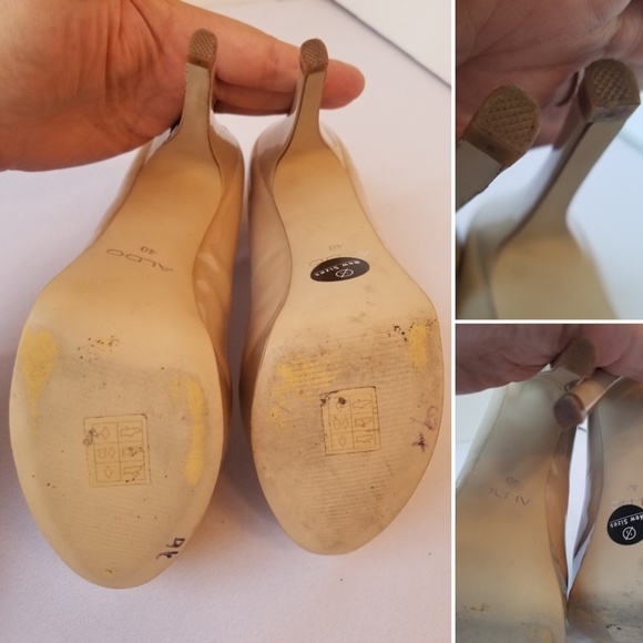 Aldo Prue Nude Platform Patent Heel size 9 - Picture 5 of 8